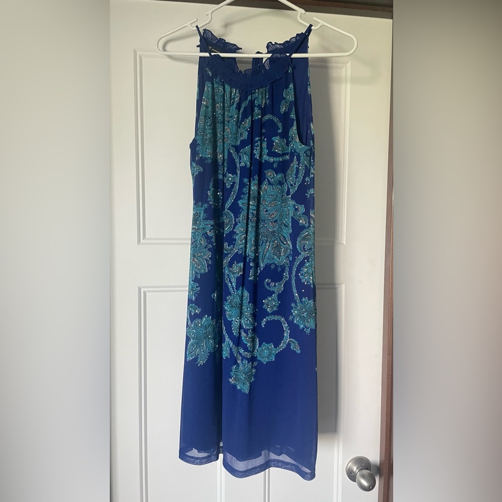 International concepts sparkly blue dress